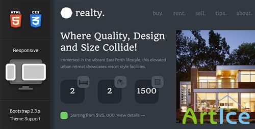 ThemeForest - Realty - Responsive Real Estate Theme - RIP