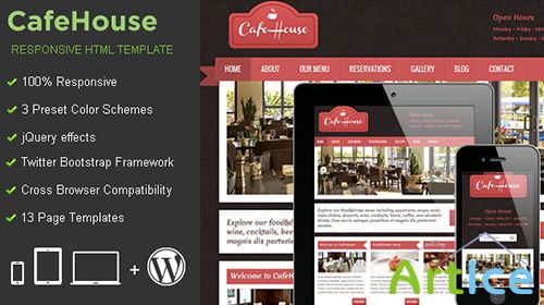 MojoThemes - CafeHouse Responsive HTML Template - RIP