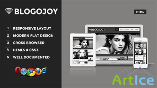 MojoThemes - Blogojoy - Responsive HTML Theme - RIP