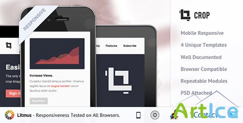 ThemeForest - Crop - Responsive E-mail Templates - RIP