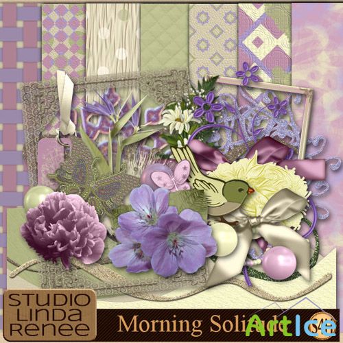 Scrap Set - Morning Solitude PNG and JPG Files