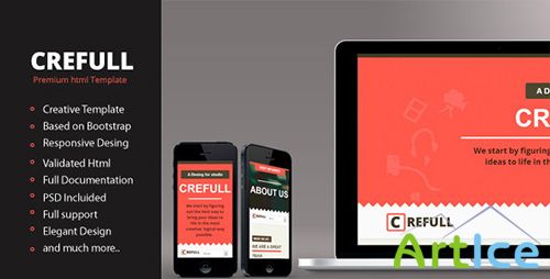 ThemeForest - Crefull - Responsive HTML5 Template - RIP