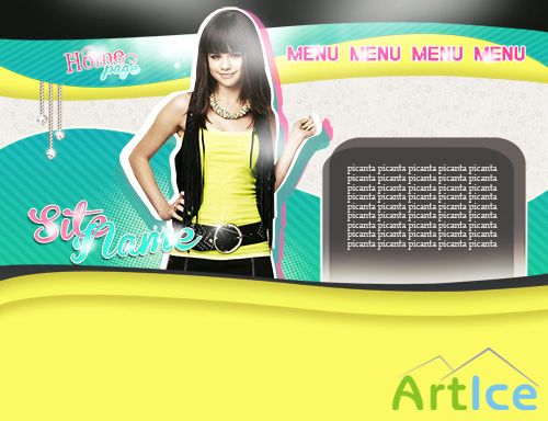 PSD Header - Selena Gomez