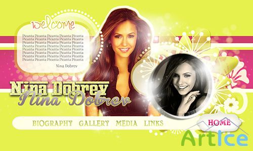 PSD Header - Nina Dobrev