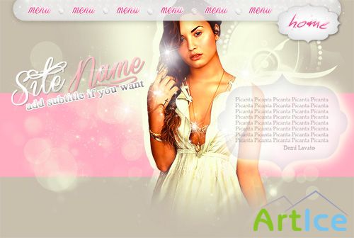 PSD Header - Demi Lovato