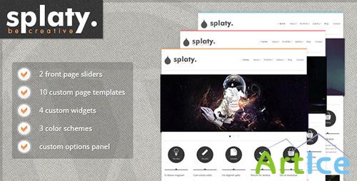 ThemeForest - splaty v1.13 - Portfolio-Blog WordPress Theme