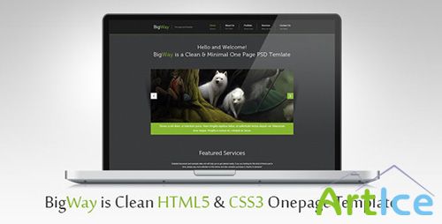 ThemeForest - BigWay - Onepage HTML5 & CSS3 Template - RIP