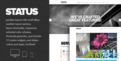 ThemeForest - Status v1.3 - Parallax and modular Theme