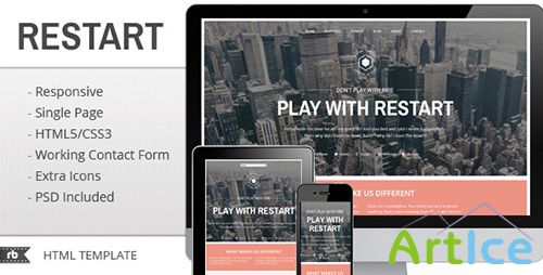 ThemeForest - Restart - HTML Portfolio template - RIP