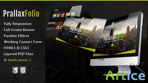 Mojo-Themes - ParallaxFolio - One Page Responsive Theme - RIP