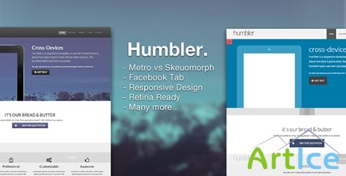 ThemeForest - Humbler - Retina Responsive Dual Design Template - RIP