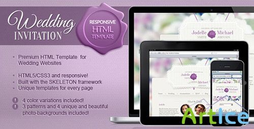 ThemeForest - Wedding Invitation - a Responsive Wedding Template - RIP