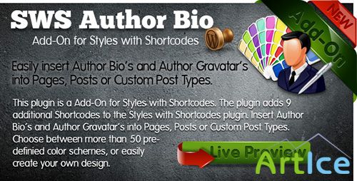 CodeCanyon - SWS Author Bio Add-on for Styles with Shortcodes v1.0.0