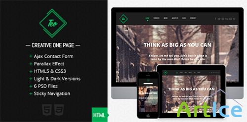 ThemeForest - Teo - Responsive Parallax Single Page Portfolio