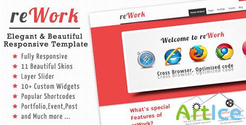 ThemeForest - reWork - Elegant & Beautfiul Responsive Template