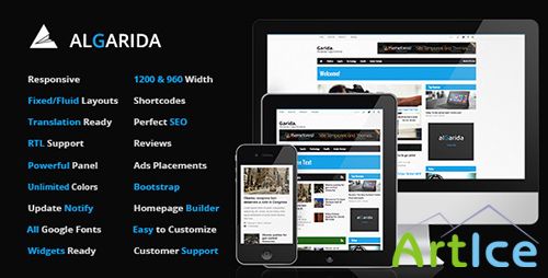 ThemeForest - Algarida v3.0 - Responsive Wordpress News And Magazine