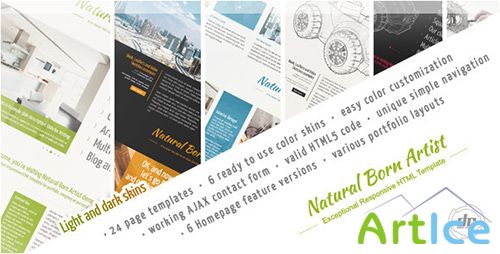 ThemeForest - Natural Born Artist - Exceptional HTML Template - RIP