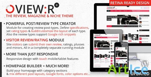 ThemeForest - View:r v1.3 - visitor/author review magazine niche theme