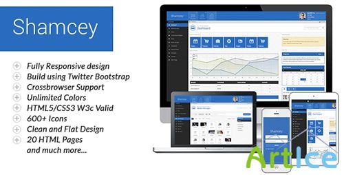 ThemeForest - Shamcey Metro Style Admin Template