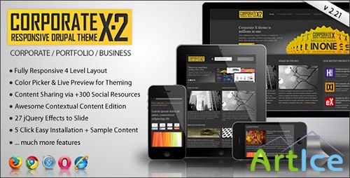 ThemeForest - Corporate X v2.3 - Multipurpose Drupal 7 Theme