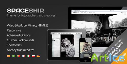 ThemeForest - Spaceship v1.4.1 - Minimalist Photography Portfolio Theme