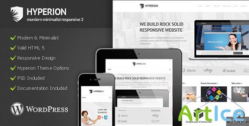 ThemeForest - Hyperion v1.3.3 - Modern Minimalist WordPress Theme