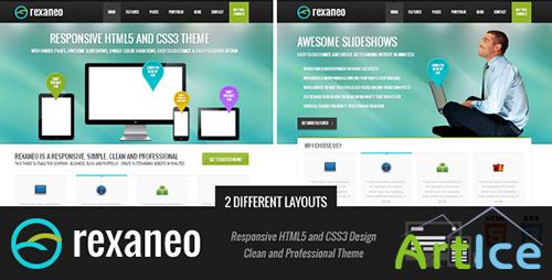 ThemeForest - rexaneo - Responsive Multipurpose HTML5 Template - RIP