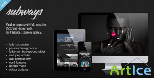 ThemeForest - Subways - Onepage Retina Parallax Template - RIP