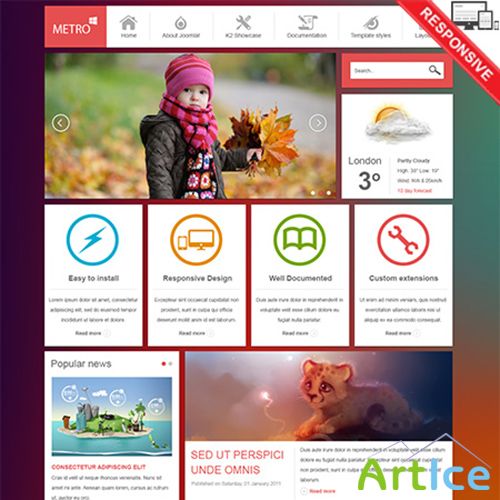 VTem - Metro - Premium Theme For Joomla 2.5 & 3.0