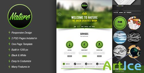 ThemeForest - Nature Psd Template