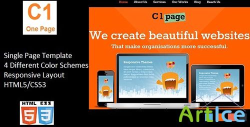 ThemeForest - C1 Page - Responsive Website Template - RIP