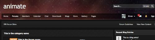 IPBForumSkins - Animate Skin for IPBoard v3.4.2