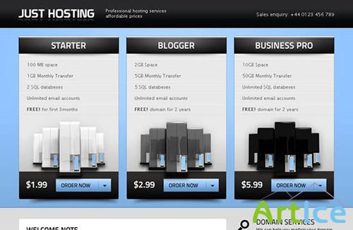 ThemeForest - Just Hosting - Premium HTML Theme