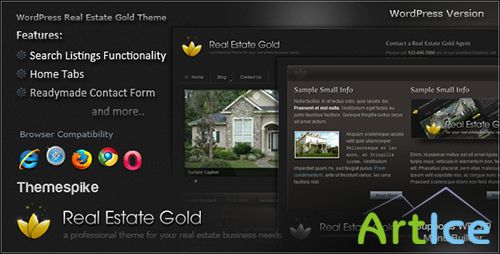 ThemeForest - Real Estate Gold v1.7 -  Premium WordPress Theme