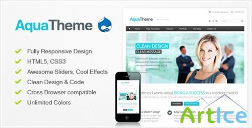 ThemeForest - Aqua - Responsive Drupal Theme