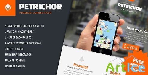 ThemeForest - Petrichor - Premium Clean Landing Page - FULL