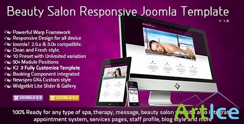 ThemeForest - Beauty Salon Responsive Joomla Template v1.2