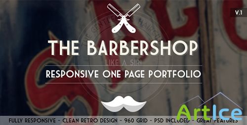 ThemeForest - The Barbershop - Responsive Portfolio - RIP