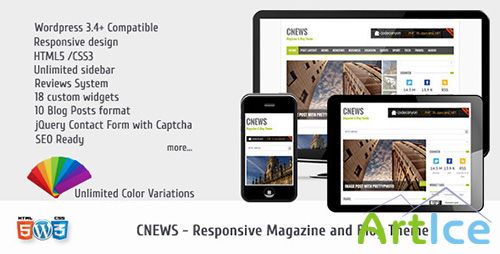 ThemeForest - CNEWS v1.3 - Responsive Magazine and Blog Theme