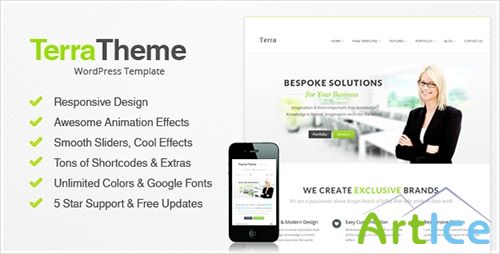 ThemeForest - Terra v1.1 - Responsive Multi-Purpose Wordpress Templete