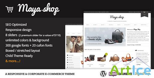 ThemeForest - MayaShop v1.9.1 - A Flexible Responsive e-Commerce Theme - FULL