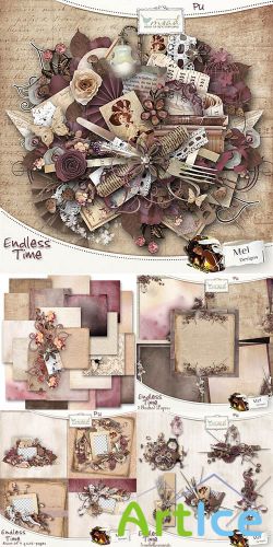 Scrap Set - Endless Time PNG and JPG Files