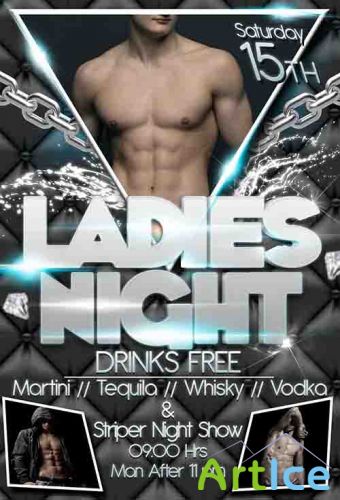 PSD Source - Ladies Night Flyer