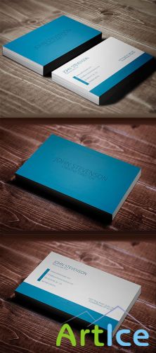 Blue Business Cards .PSD