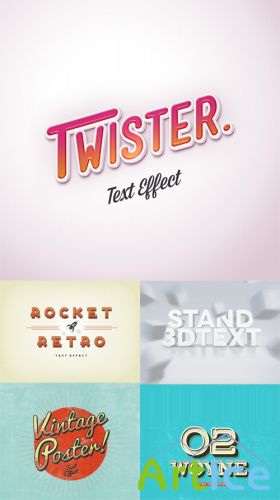 5 Text Effects PSD