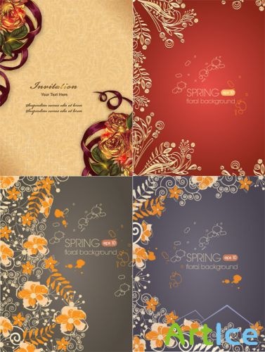 Spring Vector Backgrounds 2