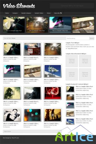 Press75 - Video Elements v2.5.3 - Wordpress Theme