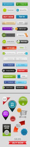 Designtnt - Web Buttons Shopping Elements