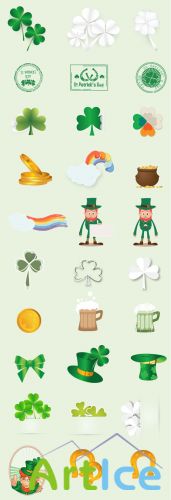 Designtnt - St Patricks Day Vector Elements