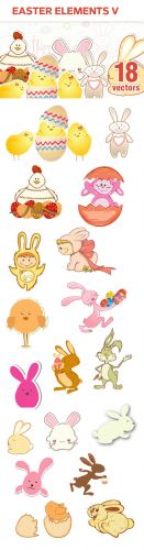 Designtnt - Vector Easter Elements Set 5